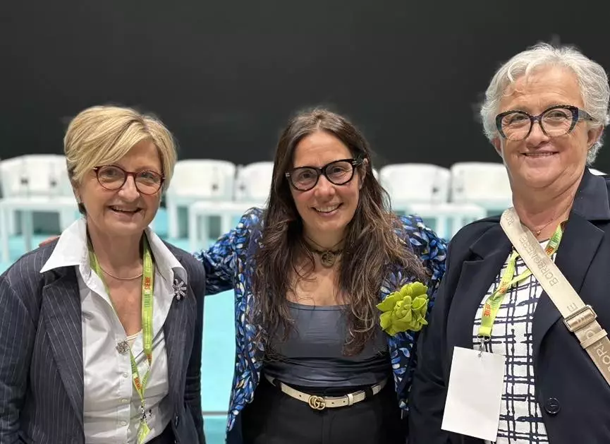 Ministro Locatelli, Ester Bordino pres.Assocamp e Monica Magli